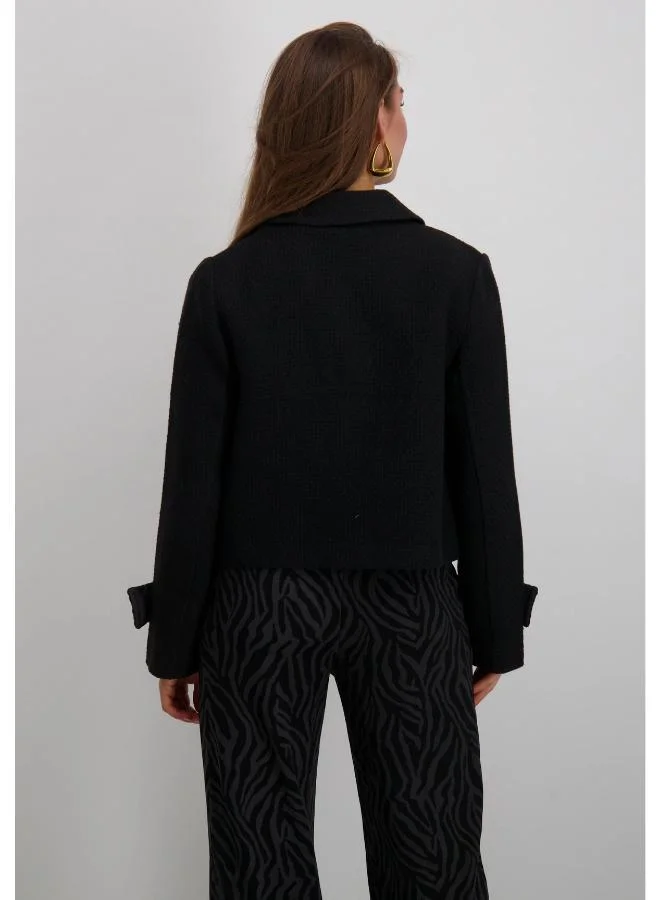 VERO MODA Vmziljacheck Buttoned Up Pocket Detail Jacket